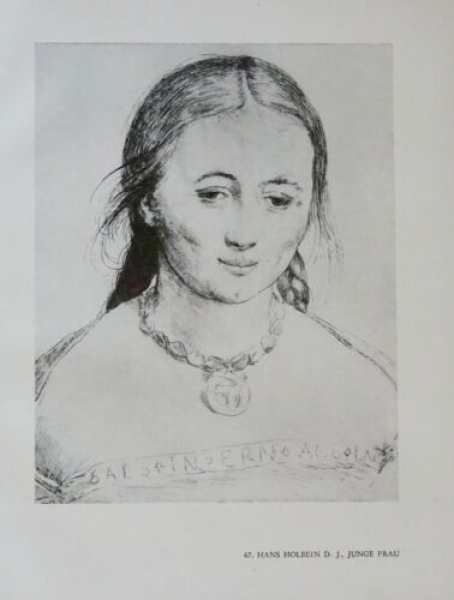 1947 - Hans Holbein D. J. - Junge Frau und John More, alter Druck